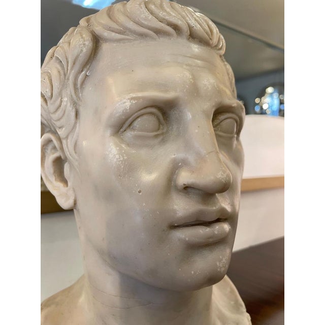 Bust of a Roman Emperor, Early 1800s, Marble For Sale - Image 12 of 13