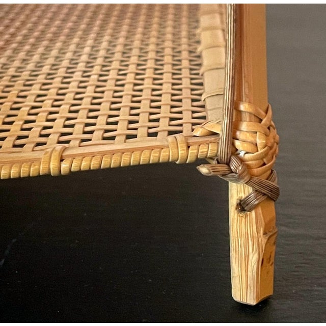 Unique Japanese Woven Bamboo Hanging Ikebana Basket Suzuki Gengensai For Sale - Image 11 of 18