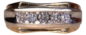 The 103rd Street: Gentleman's Two Tone Diamond Ring