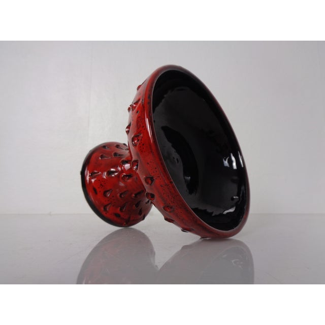 Italian Strawberry Ceramic Vase by Fratelli Fanciullacci for Bitossi, 1960s For Sale - Image 9 of 18