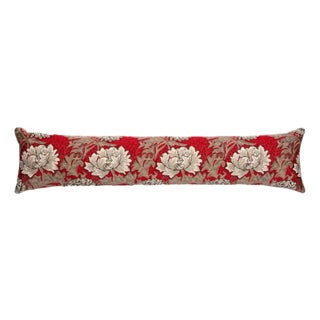 Chrysanthemums Red Draught Excluder - 90x20 Cm (36"x9") For Sale