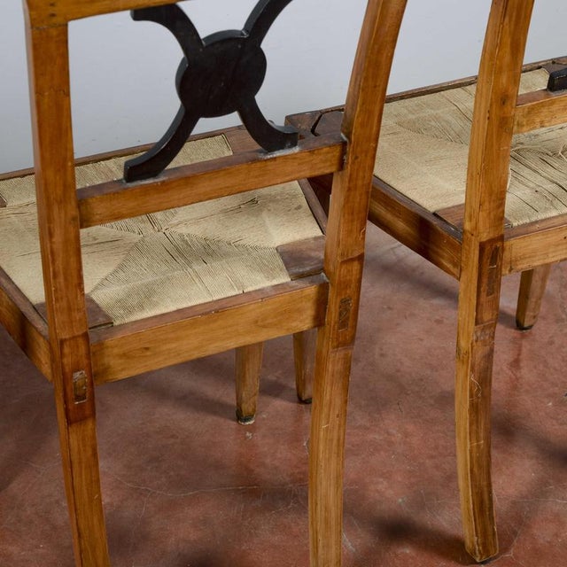 Wood 19th Century Wooden Chairs, Set of 4 For Sale - Image 7 of 18