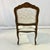 1980s Vintage Hollywood Regency French Provincial Open Arm Bergere Side Chair, Newly Reupholstered For Sale - Image 13 of 17