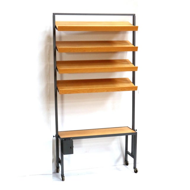 Vintage Height-Adjustable Wall Rack or Bookshelf, 1960s For Sale - Image 5 of 5