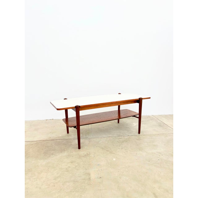 Teak Coffee Table with Reversible Top by Louis van Teeffelen for Webe, 1960s For Sale - Image 10 of 18
