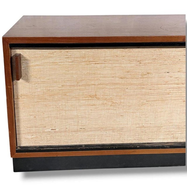 Mid-Century Teak Sideboard with Seagrass Doors from Florence Knoll For Sale - Image 9 of 11