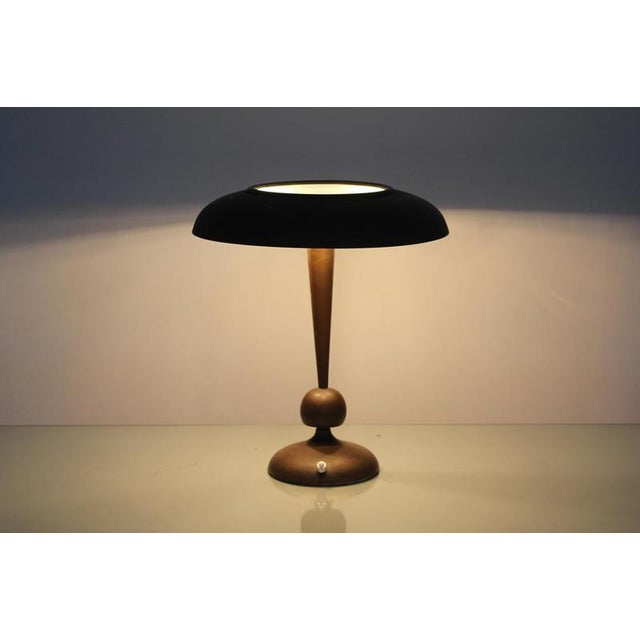 Adjustable Brass and Glass Mod. 143 Table Lamp by O. Torlasco for Lumi, 1950s For Sale - Image 10 of 12