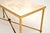 Gold Vintage French Brass and Marble Coffee Table, 1960 For Sale - Image 8 of 11