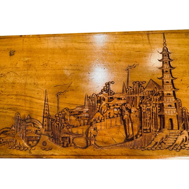 Hand Carved Asian Hope Chest For Sale - Image 4 of 12