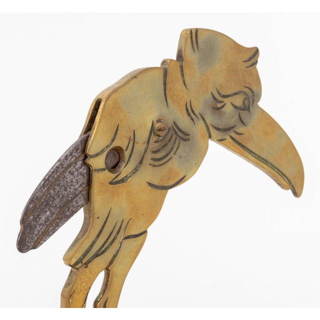 Metal Ignatius Taschner Bird Form Cigar Cutter and Ashtray, Circa 1900 For Sale - Image 7 of 8