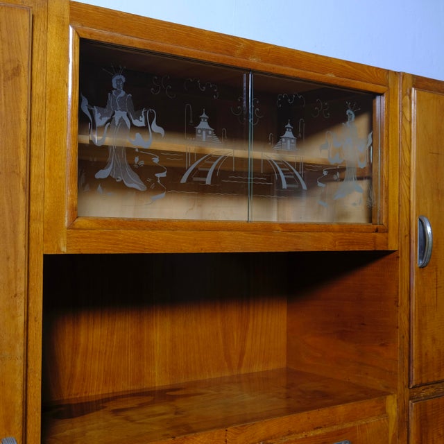 Vintage Italian Wooden Sideboard, 1950s-1960s For Sale - Image 4 of 18