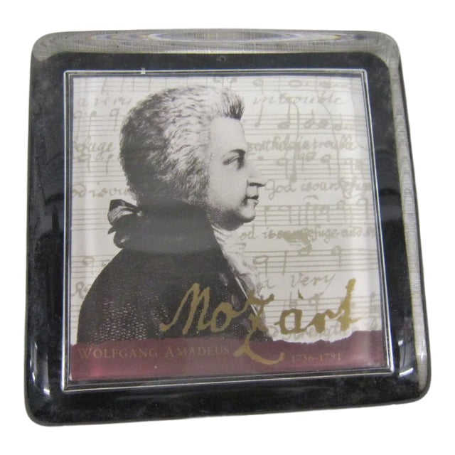 English Glass Paperweight, Original Box For Sale