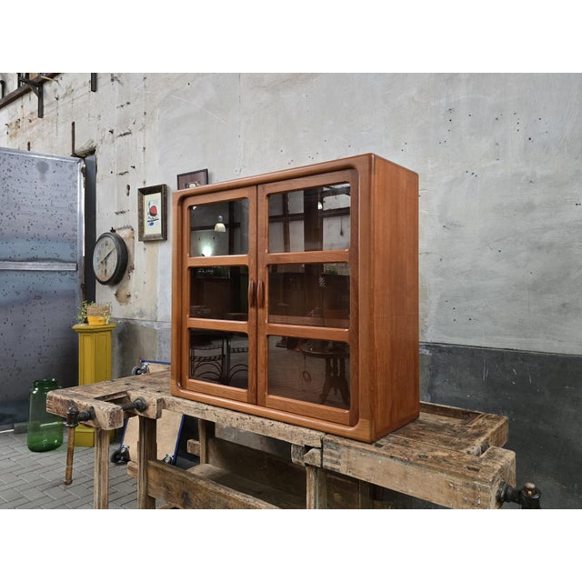 Wood Danish Wall Display Cabinet in Teak from Dyrlund, 1980s For Sale - Image 7 of 18