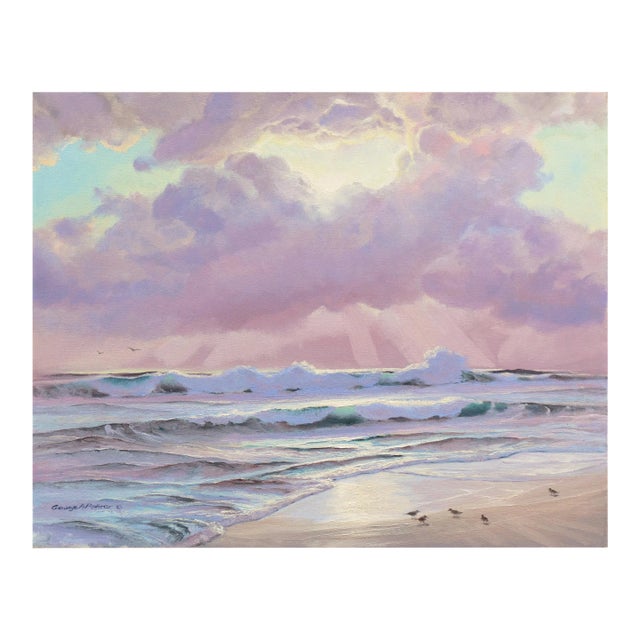 'Pacific Coast Sunset' by George Rohrer, 1988, Art Institute of Chicago, Mendocino, California Artist For Sale