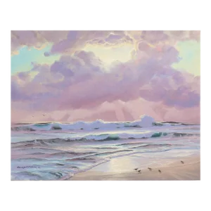 'Pacific Coast Sunset' by George Rohrer, 1988, Art Institute of Chicago, Mendocino, California Artist