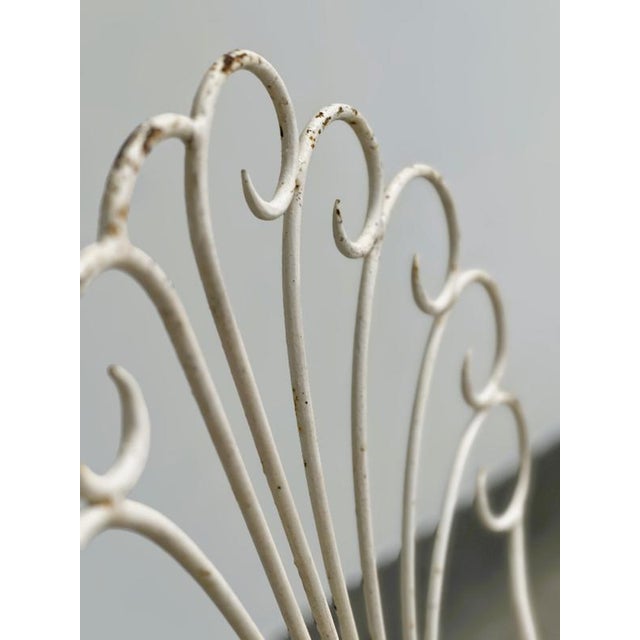 French Peacock Garden Patio Chairs, 1950s, Set of 6 For Sale - Image 3 of 14