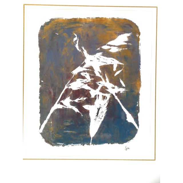 Spe, English Abstract Painting - Modern Grass For Sale - Image 4 of 5