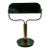 Contemporary Army Green Lacquer Brass Modern Banker Desk Lamp For Sale