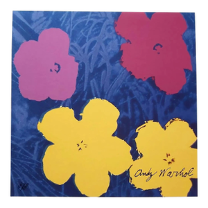 1986 Carnegie Museum of Art After Andy Warhol "Poppy Flowers" Lithograph