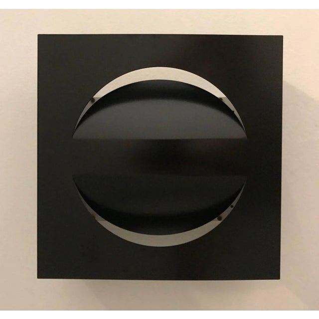 1960s 1960s Mid-Century Dutch RAAK Signal Black Wall Lights Sconces - a Pair For Sale - Image 5 of 10