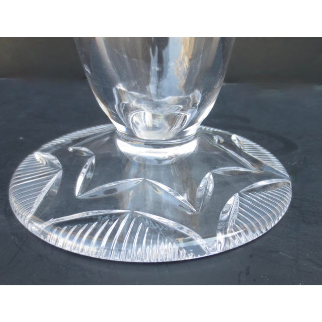 American Brillant Cut Trumpet Vase Circa 1930s For Sale In New York - Image 6 of 10