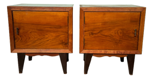 Vintage Italian Bedside Tables, 1950s, Set of 2