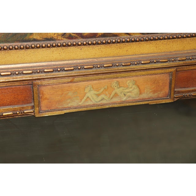 English Adams Paint Decorated Early 1900s Era English Figural Mirror C.1920s For Sale - Image 3 of 4