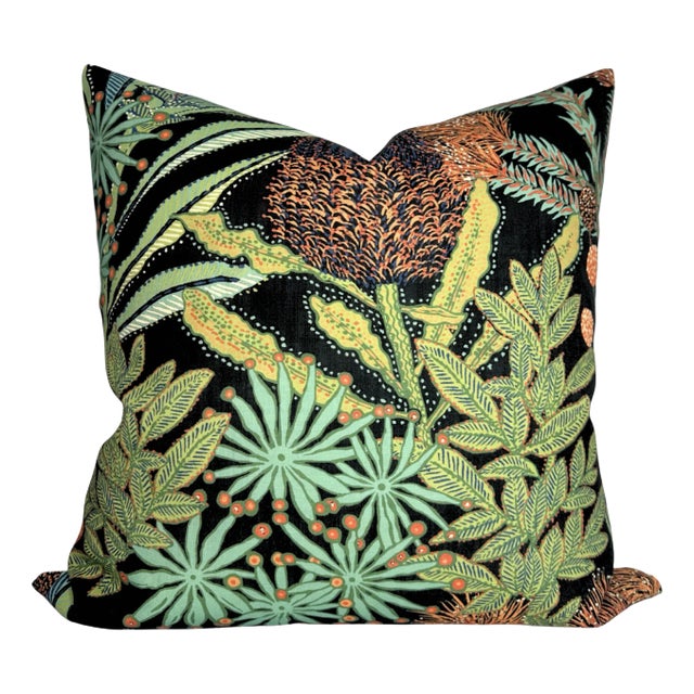 Protea Floral Performance Pillow Cover, 20x20 Pillow For Sale