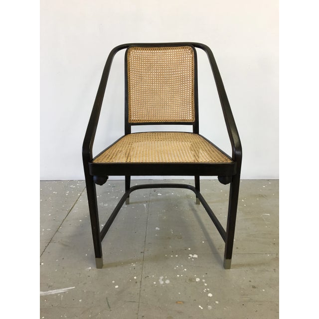 Beautiful Josef Hoffmann for Jacob and Josef Kohn bentwood chair, circa 1905. All new hand-caned seat and back. Chair is...