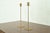 A gorgeous pair of antique Arts & Crafts period tall turned brass candlesticks In the manner of Robert Jarvie USA, Early...