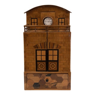 Early 20th Century Japanese Wood House/Men’s Dressing Box For Sale