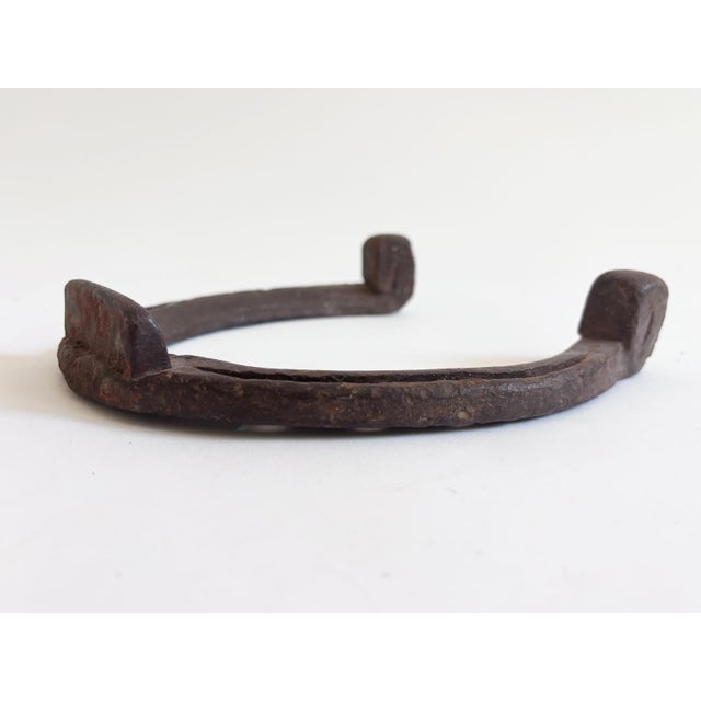 1900s Large Antique Draft Horse Horseshoe For Sale - Image 4 of 8