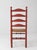Vintage Red Ladder Back Rush Seat Chair For Sale - Image 11 of 18