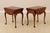 Pair Stickley Cherry Drop Lead Living Room End Tables For Sale In Philadelphia - Image 6 of 18