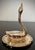 Diminutive Mid 20th-Century Brass Swan on a Dish Ring Holder, Hong Kong For Sale - Image 16 of 17