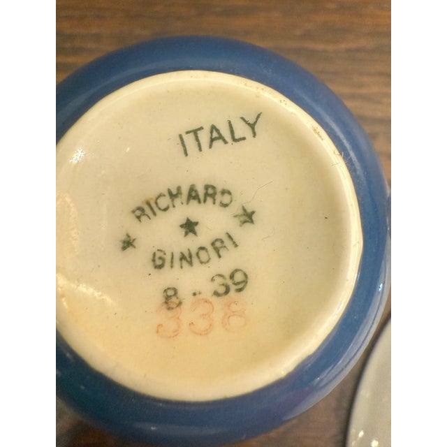 Pop Art 1960s Richard Ginori Set of 6 Espresso Cups and 7 Saucers Multicolor - 13pcs For Sale - Image 3 of 10