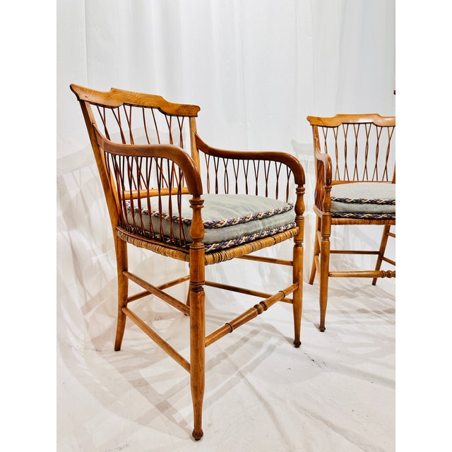 Pair Antique Chippendale English Chairs For Sale - Image 4 of 10