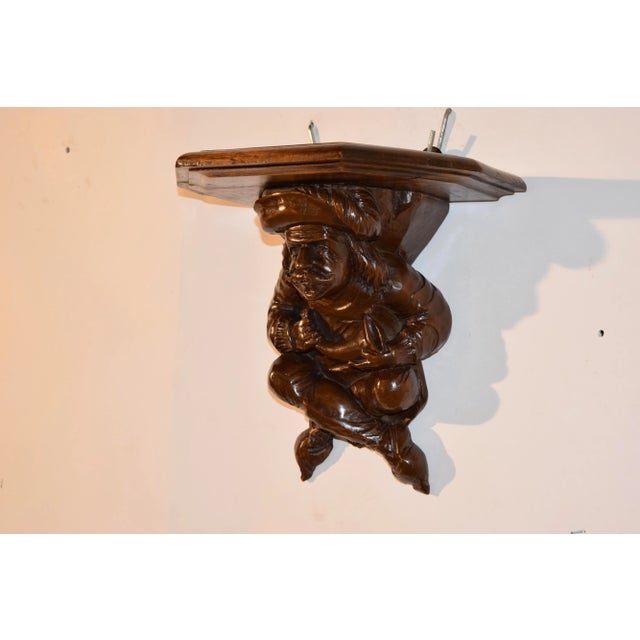 19th Century 19th C Hand Carved Bracket Shelf For Sale - Image 5 of 10