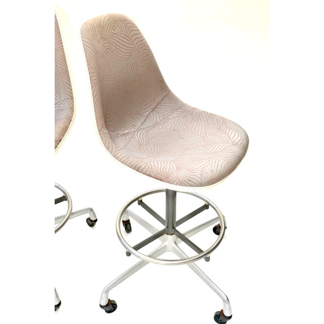 Metal Charles + Ray Eames Drafting Stool Pair by Herman Miller For Sale - Image 7 of 10