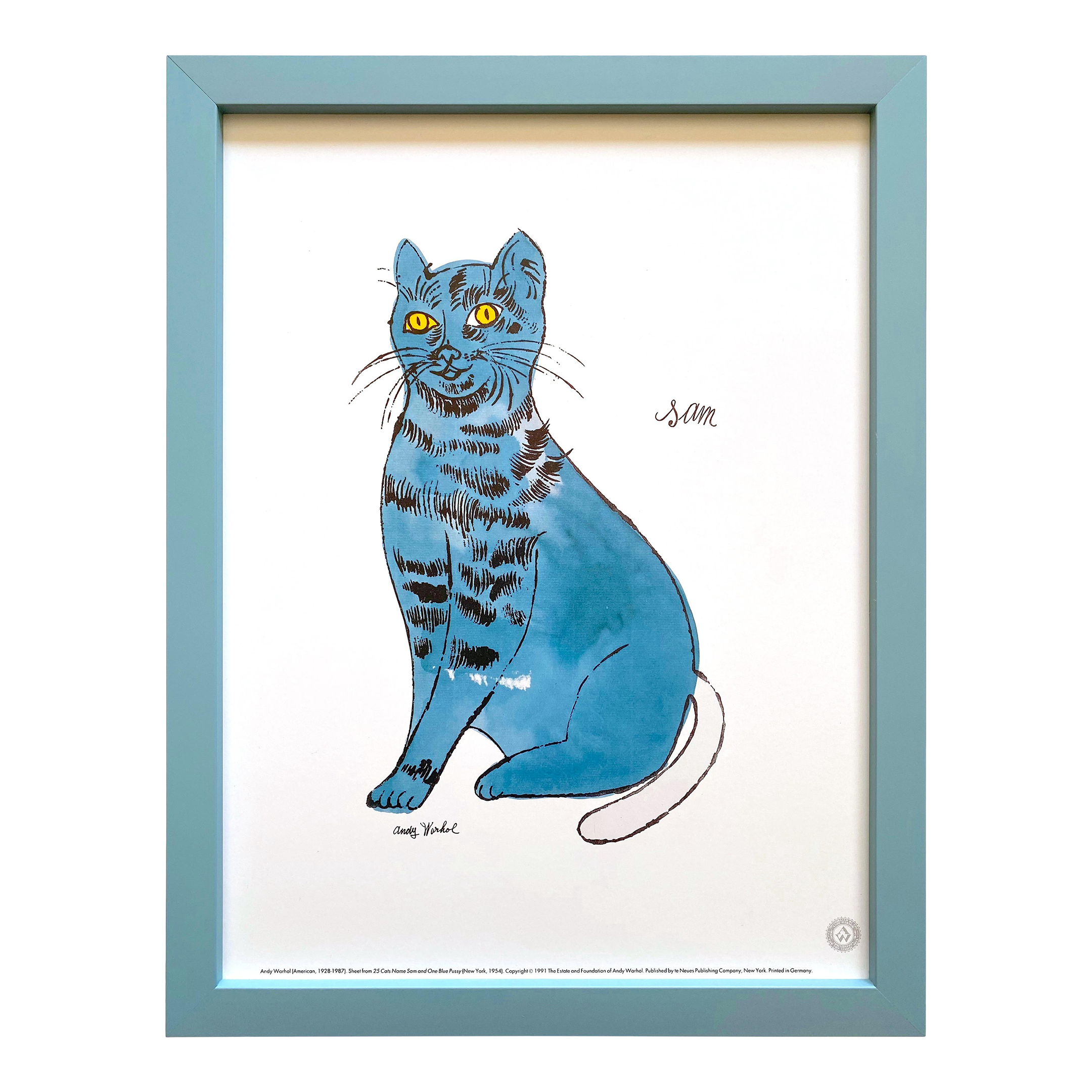 Andy Warhol Estate Vintage 1991 Framed Lithograph Print 