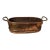 Vintage Elongated Copper and Brass Cache Pot For Sale