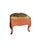Cabin Vintage Wicker and Needdlep;oint Footstool For Sale - Image 3 of 7