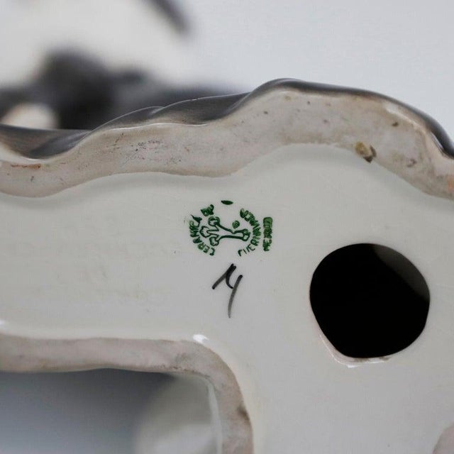 Mid-Century Modern 1970s Cerámica de Cuernavaca Mexican Ceramic Dog Shape Ashtray For Sale - Image 3 of 7