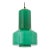 1960s Mid Century Modern Teal Green Murano Glass Pendant Light For Sale