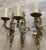 1940's French Rococo Louis XVI Gilt Bronze W/ Cut Crystal Wall Sconces Set of 3 For Sale - Image 9 of 13