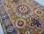 Rust and Blue Kazak Wool Rug With Center Medallion, 4'11" X 7'1" For Sale - Image 6 of 16