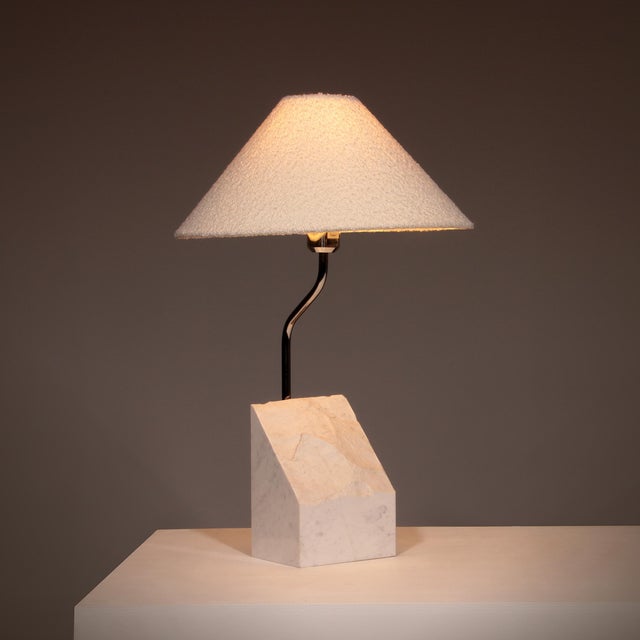 Marble and Steel Table Lamp from Bergboms Scanlicht, 1970s For Sale - Image 14 of 14