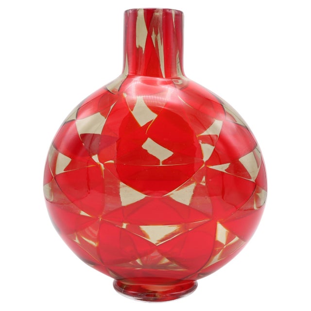 Glass "Intariso" Art Glass Vase by Ercole Barovier For Sale - Image 7 of 10