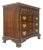 Block Front Carved Scallops Brass Drop Pulls 4 Drawers Bachelor Chest For Sale