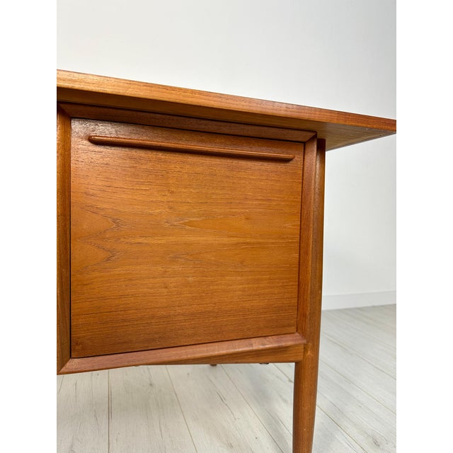 Vintage Danish Mid-Century Teak Writing Desk by Arne Vodder for H.P. Hansen, 1960s For Sale - Image 11 of 15